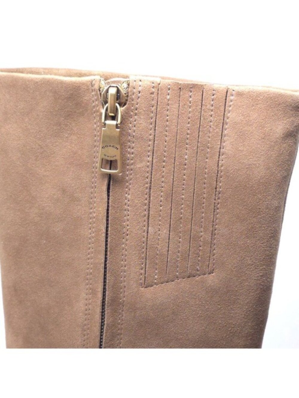 COACH Raquel Cedar Boots Suede Ankle Size 6M - Picture 10 of 13